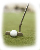 putter on green