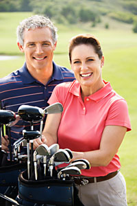 golf couple