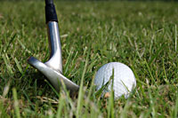 golf wedge in grass